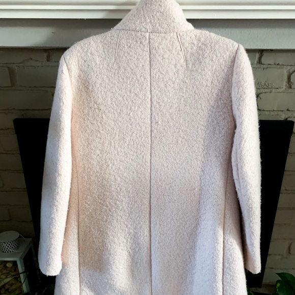 LOFT Funnel-Neck Coat in Pale Pink size Large - Picture 7 of 7